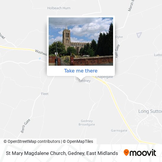 St Mary Magdalene Church, Gedney map