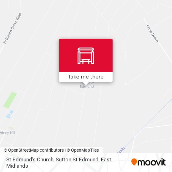 St Edmund's Church, Sutton St Edmund map