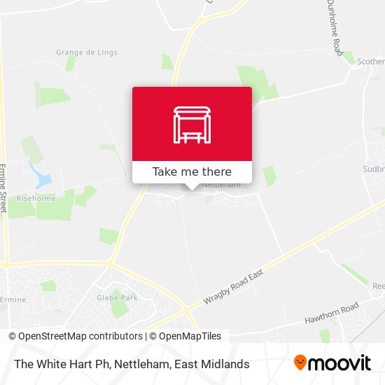 The White Hart Ph, Nettleham map