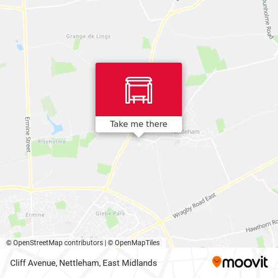 Cliff Avenue, Nettleham map
