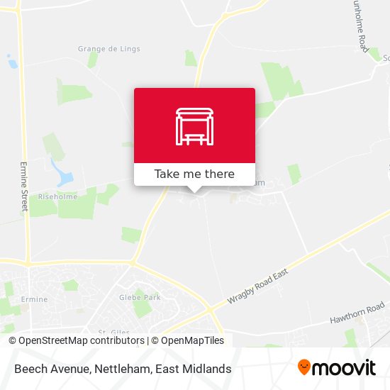 Beech Avenue, Nettleham map