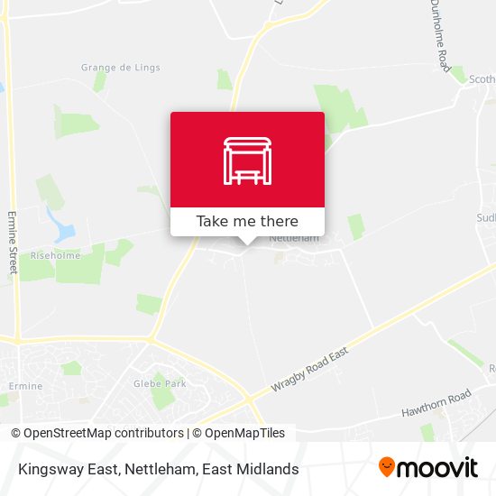 Kingsway East, Nettleham map