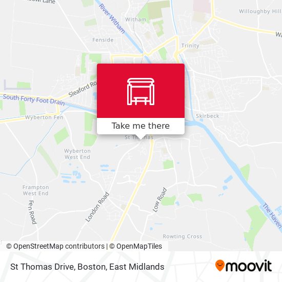 St Thomas Drive, Boston map