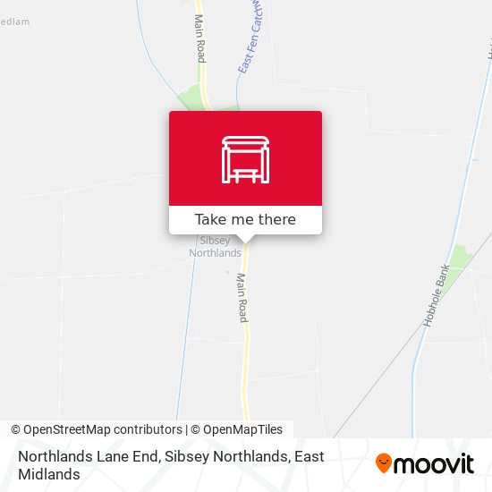 Northlands Lane End, Sibsey Northlands map