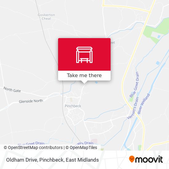 Oldham Drive, Pinchbeck map