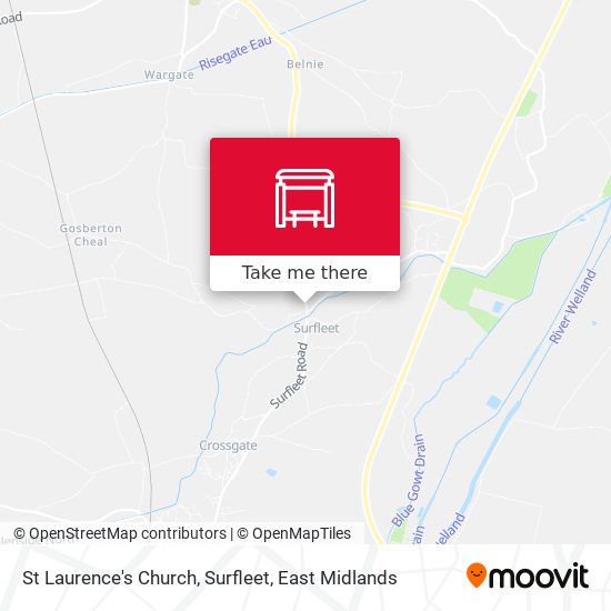 St Laurence's Church, Surfleet map