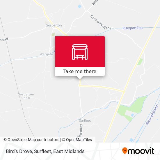 Bird's Drove, Surfleet map