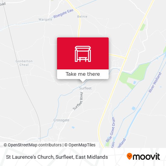 St Laurence's Church, Surfleet map