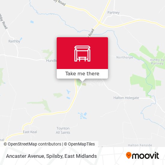 Ancaster Avenue, Spilsby map
