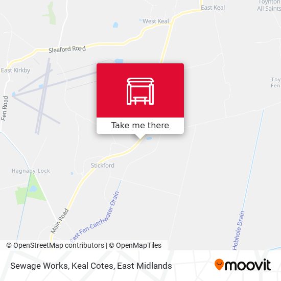 Sewage Works, Keal Cotes map