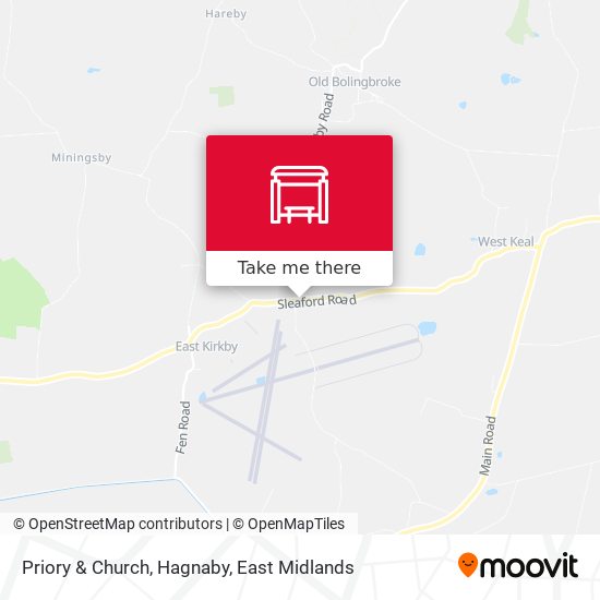 Priory & Church, Hagnaby map