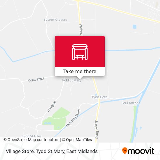 Village Store, Tydd St Mary map