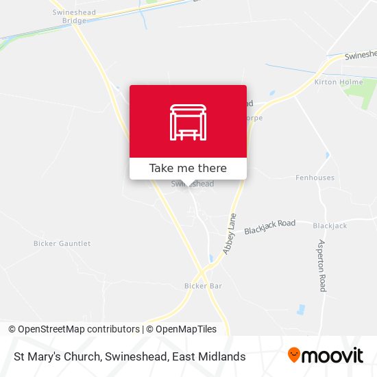 St Mary's Church, Swineshead map