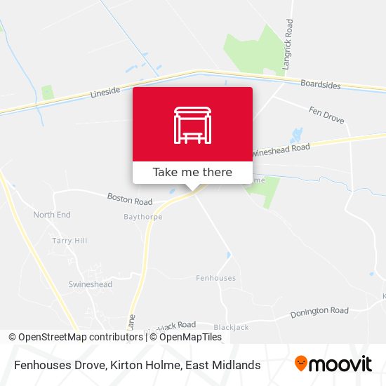 Fenhouses Drove, Kirton Holme map