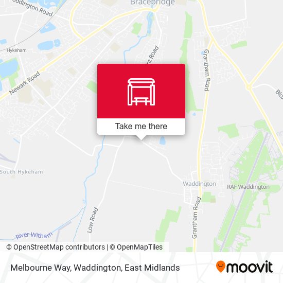 Melbourne Way, Waddington map