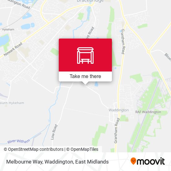 Melbourne Way, Waddington map