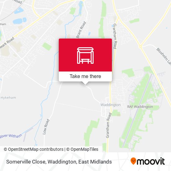 Somerville Close, Waddington map