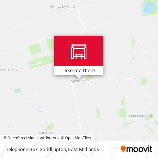Telephone Box, Spridlington map