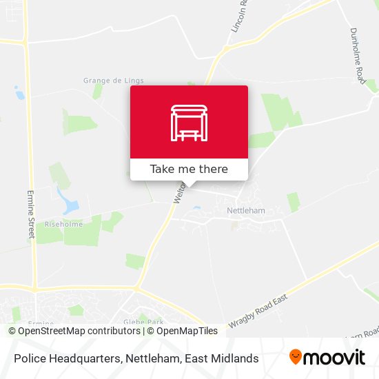 Police Headquarters, Nettleham map