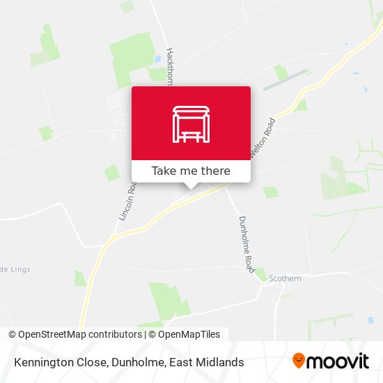 Kennington Close, Dunholme map