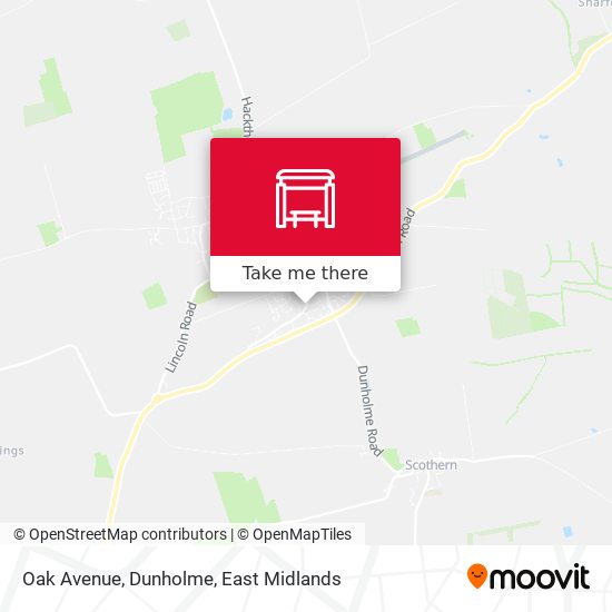 Oak Avenue, Dunholme map