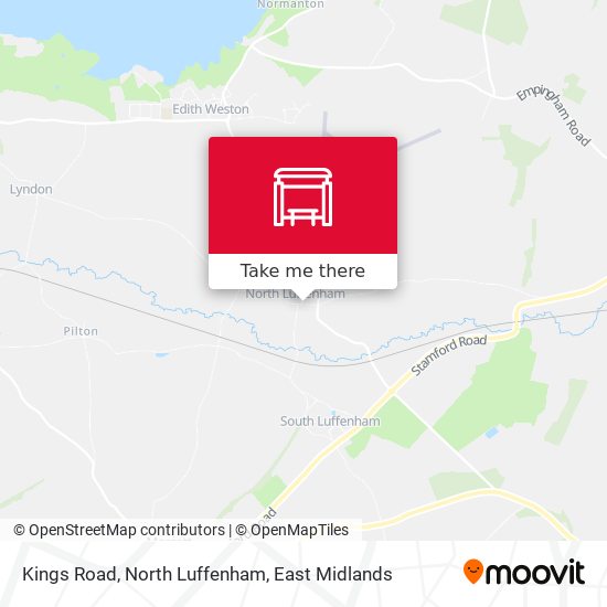 Kings Road, North Luffenham map