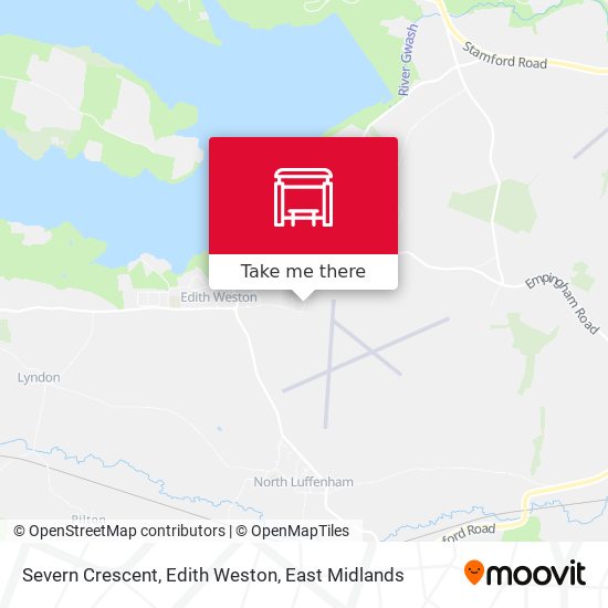 Severn Crescent, Edith Weston map