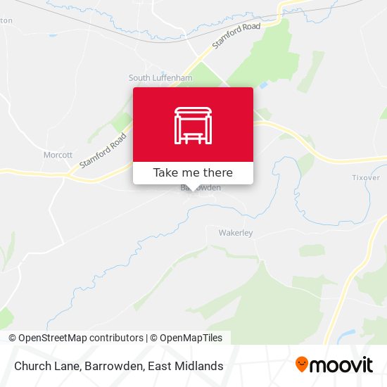 Church Lane, Barrowden map