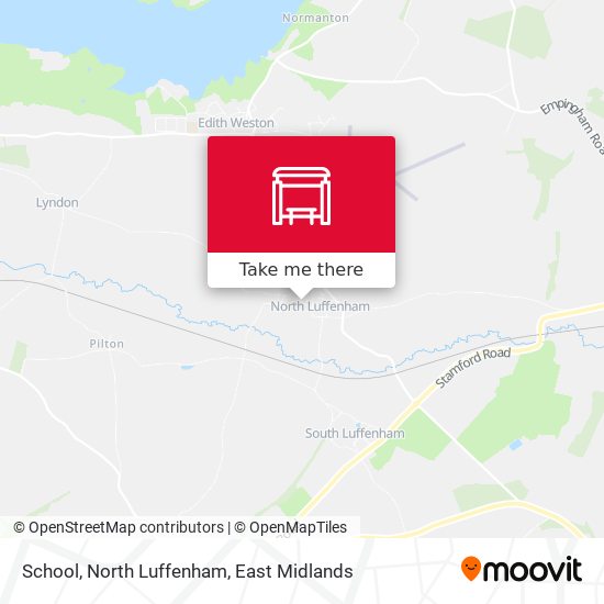 School, North Luffenham map