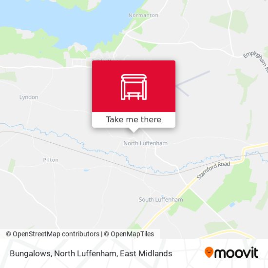 Bungalows, North Luffenham map