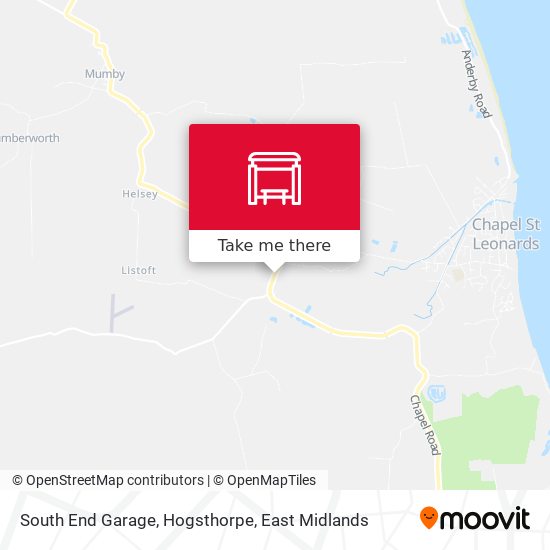 South End Garage, Hogsthorpe map