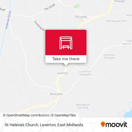 St Helena's Church, Leverton map