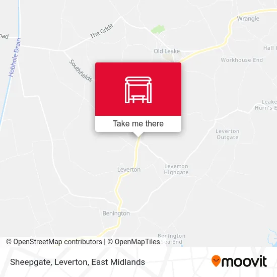Sheepgate, Leverton map