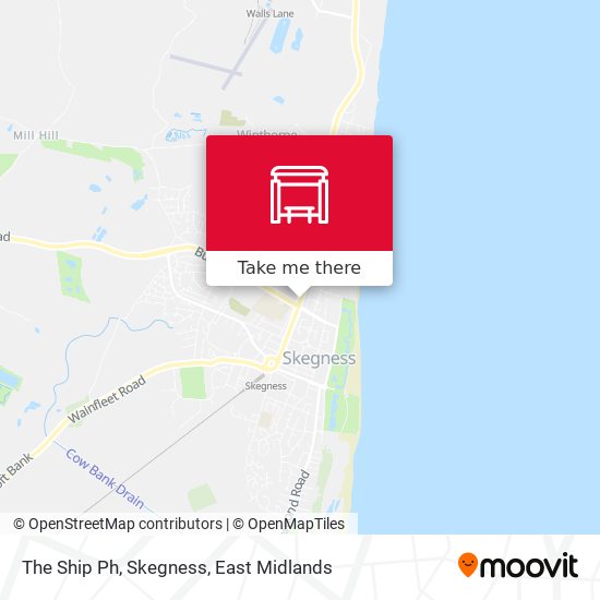 The Ship Ph, Skegness map