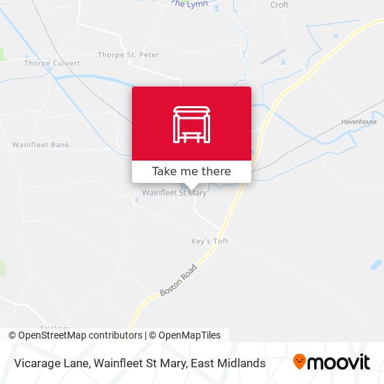 Vicarage Lane, Wainfleet St Mary map