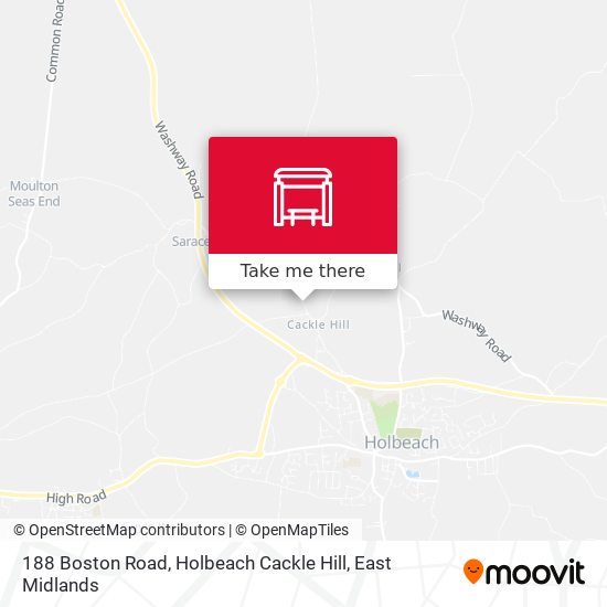 188 Boston Road, Holbeach Cackle Hill map