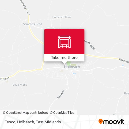 Tesco, Holbeach map