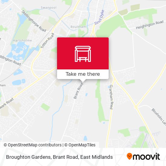 Broughton Gardens, Brant Road map