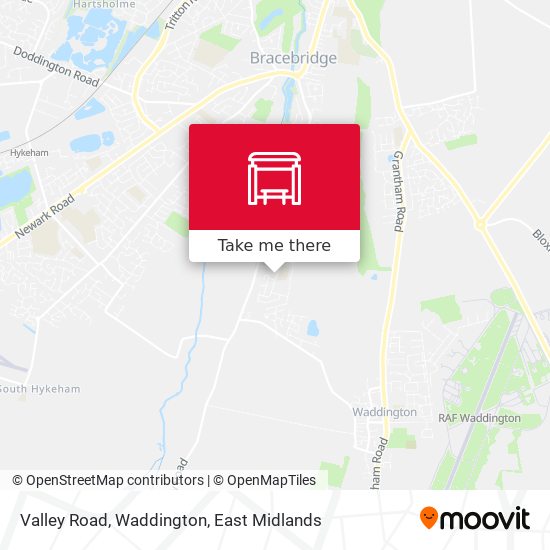 Valley Road, Waddington map