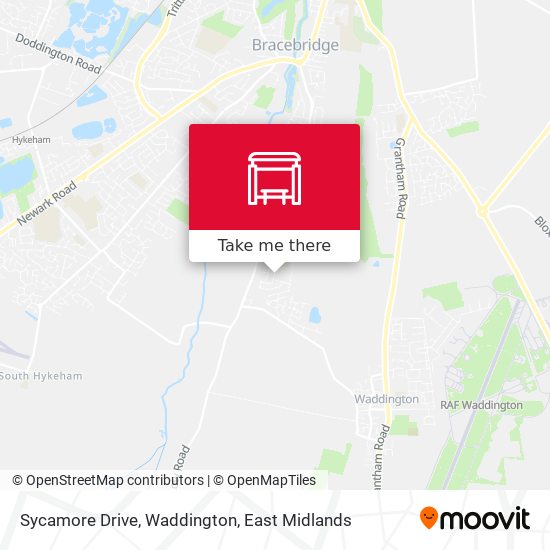 Sycamore Drive, Waddington map