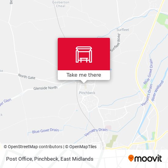 Post Office, Pinchbeck map
