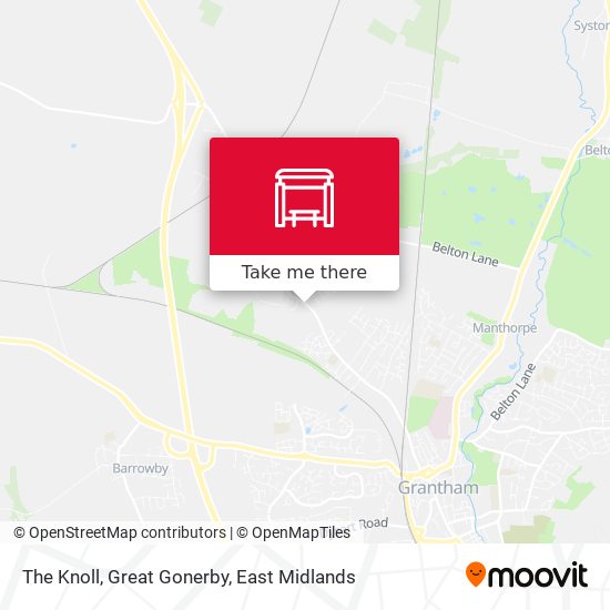 The Knoll, Great Gonerby map