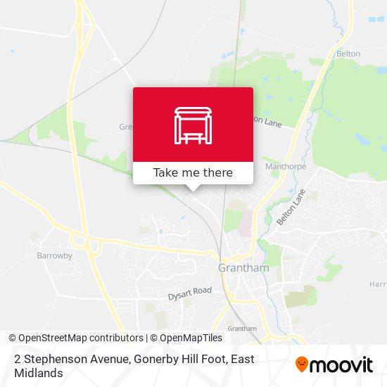 2 Stephenson Avenue, Gonerby Hill Foot map