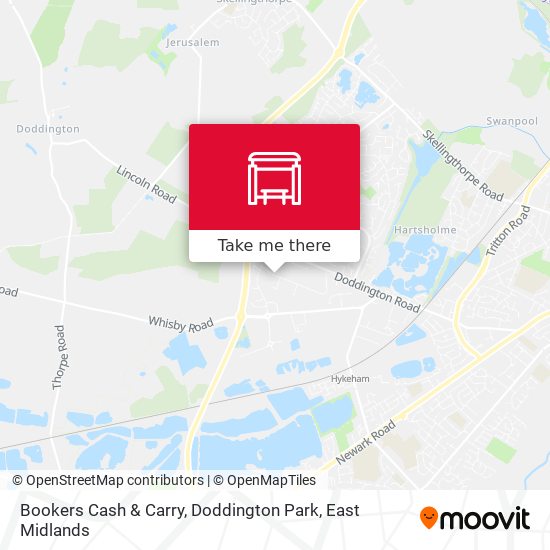 Bookers Cash & Carry, Doddington Park map