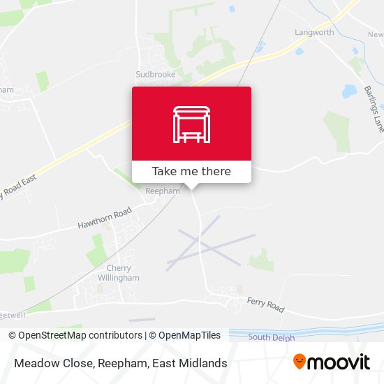 Meadow Close, Reepham map