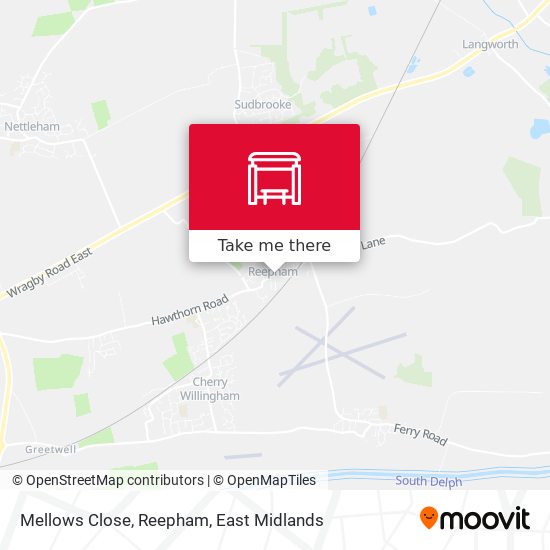 Mellows Close, Reepham map