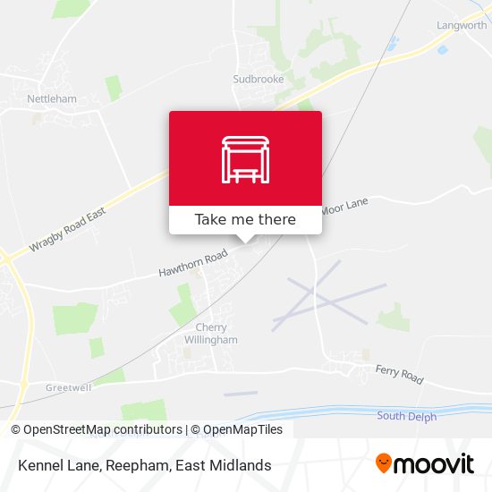 Kennel Lane, Reepham map