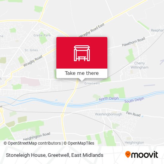 Stoneleigh House, Greetwell map