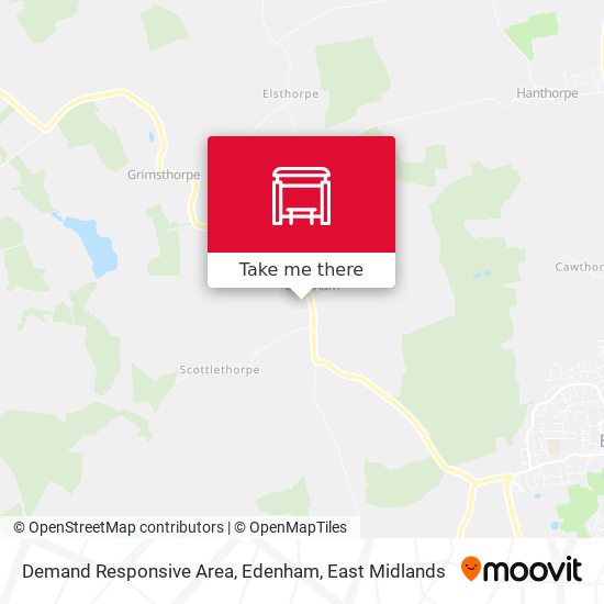 Demand Responsive Area, Edenham map
