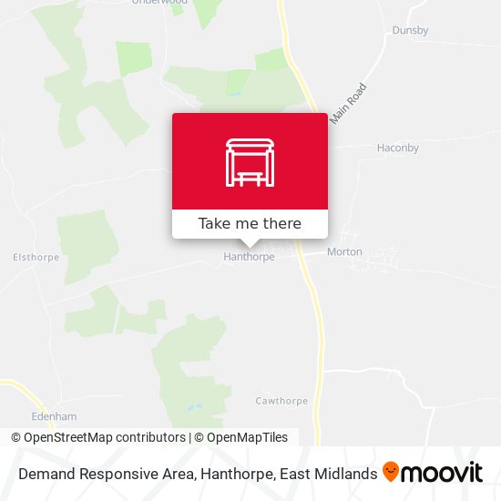 Demand Responsive Area, Hanthorpe map